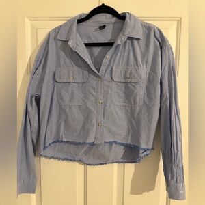 Wild Fable Cropped Button Up Shirt